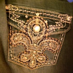Women's Earl embellished bootcut slim jeans 12